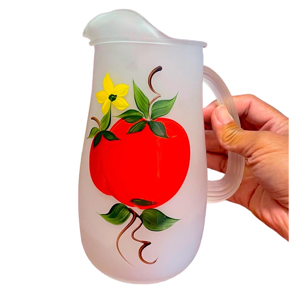 1950s Hazel-Atlas Satin Glass Juice Jug